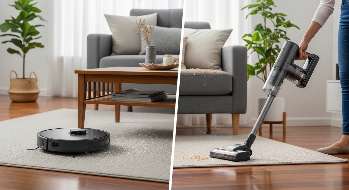 Robot Vacuum vs Stick Vacuum: Which Is Better for Daily Living Room Cleanup?