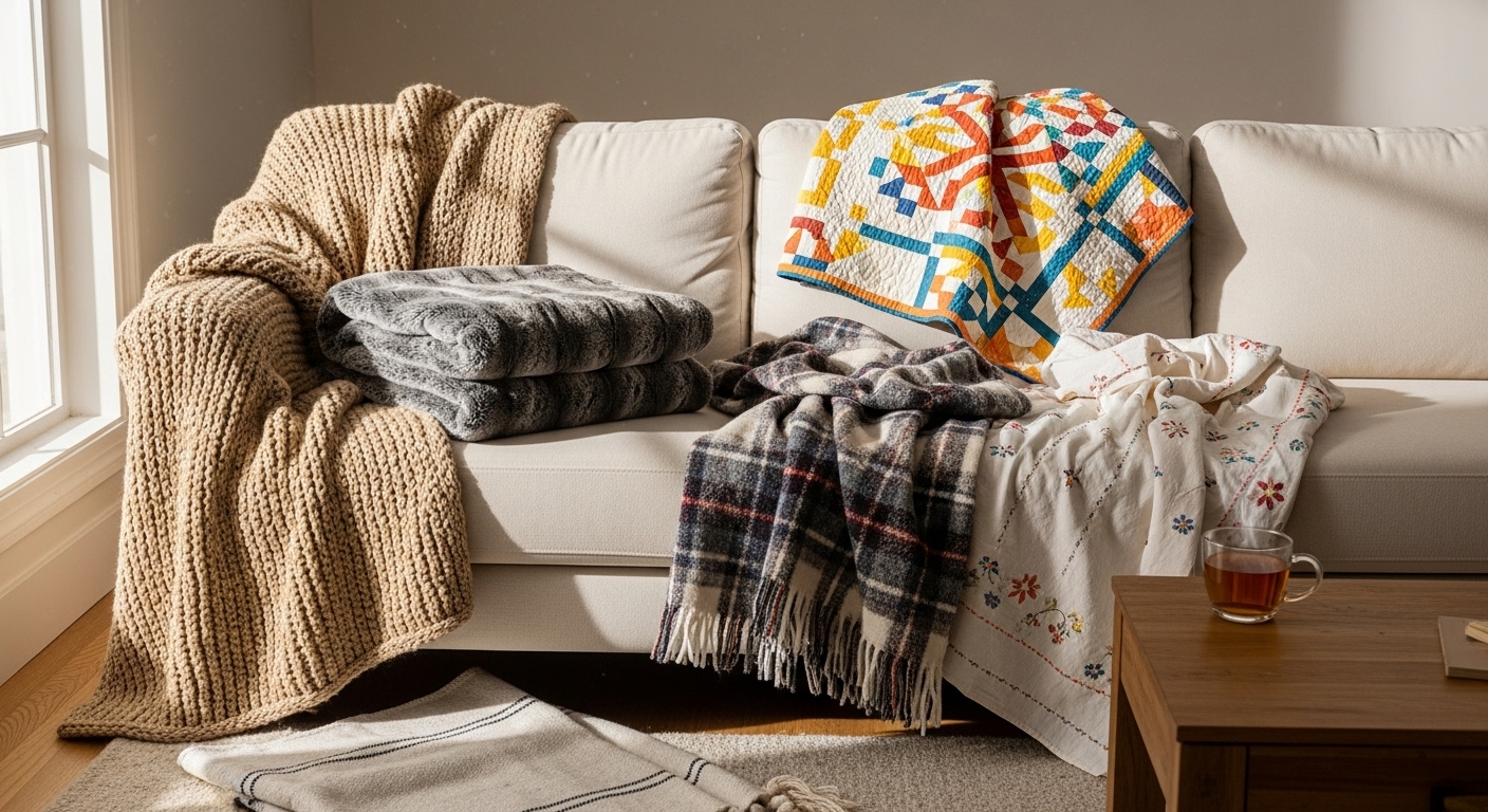 Best Blankets for the Living Room (Warmth, Material, and Ease of Washing)